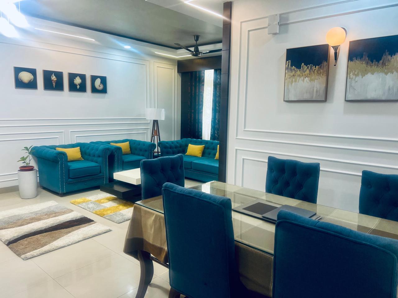 Living & Dining in Petrol Blue