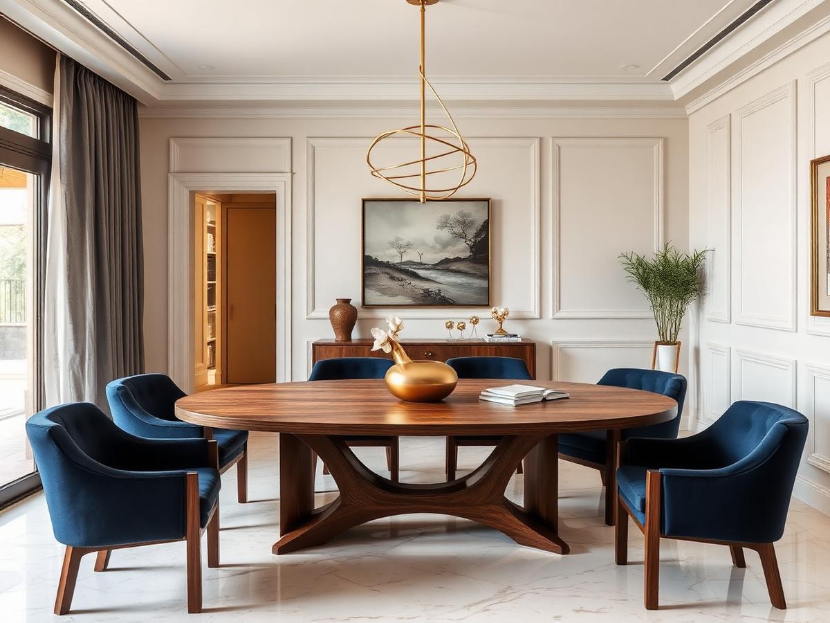 Sculptural Dining Suite