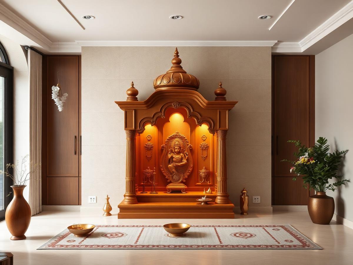 Contemporary Pooja Room